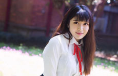 中国石油大学胜利学院第一美女校花蓝雯宁写真照片